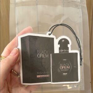 YSL black opium car freshie